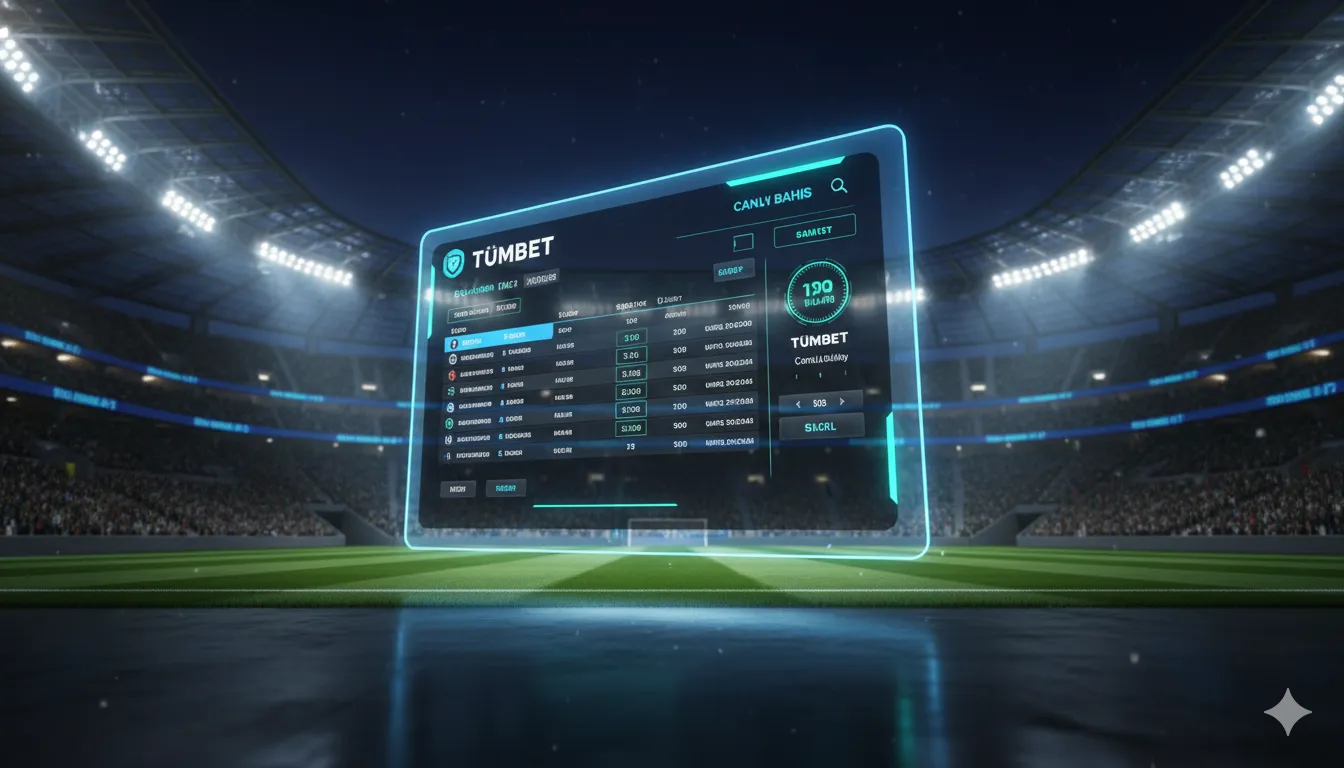 Tümbet Spor Bahisleri Canlı Arayüzü